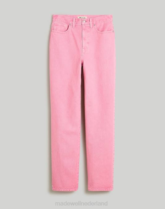 kleding retro-roze ZVH61076 Madewell wijde rechte jeans: kledinggeverfde editie vrouwen