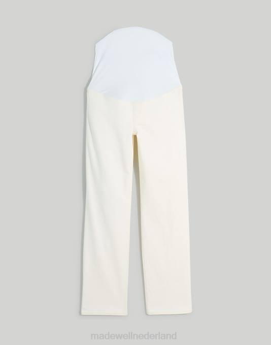kleding tegel wit ZVH62536 Madewell zwangerschaps-over-de-buik perfecte vintage rechte jeans vrouwen