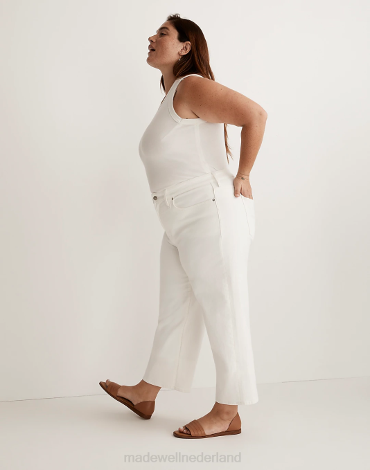 kleding tegel wit ZVH62543 Madewell de perfecte vintage crop-jeans met wijde pijpen vrouwen
