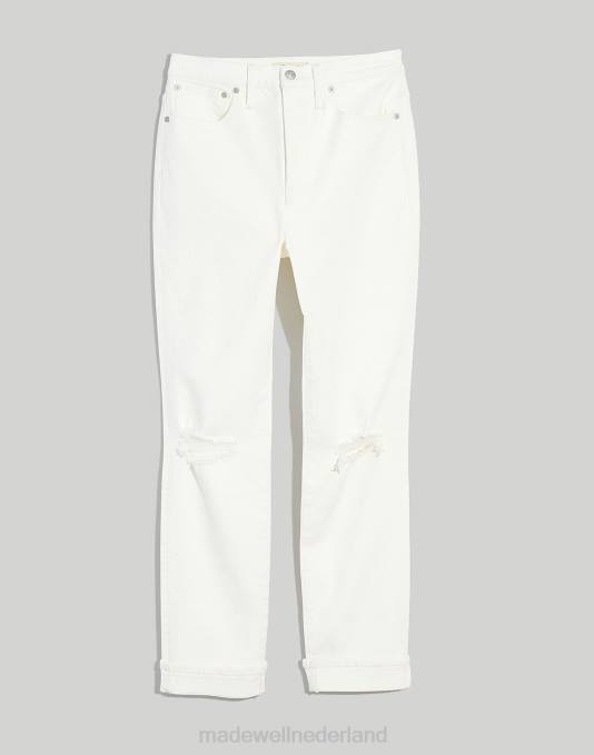 kleding tegel wit ZVH62560 Madewell de slanke boyjeans met hoge taille vrouwen