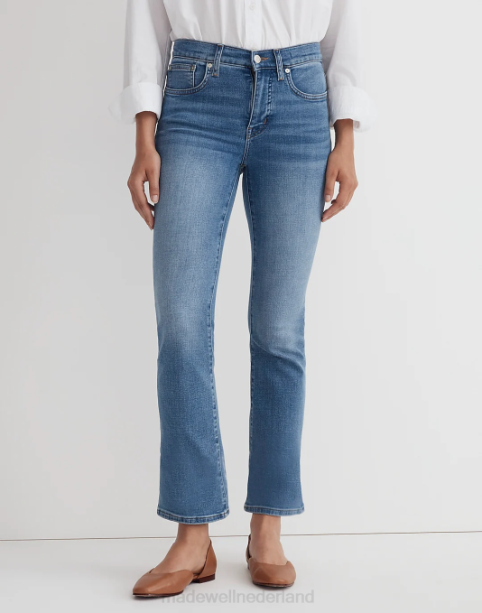 kleding wiskunde wassen ZVH62476 Madewell kick-out crop jeans vrouwen