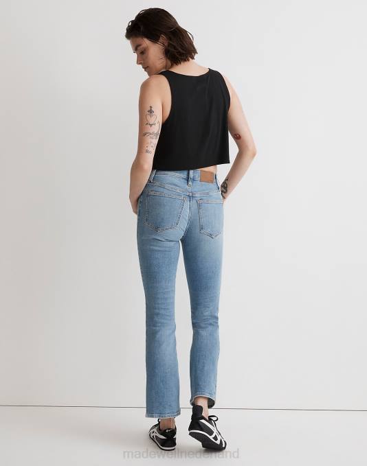 kleding zorg wassen ZVH61107 Madewell kick-out crop jeans vrouwen