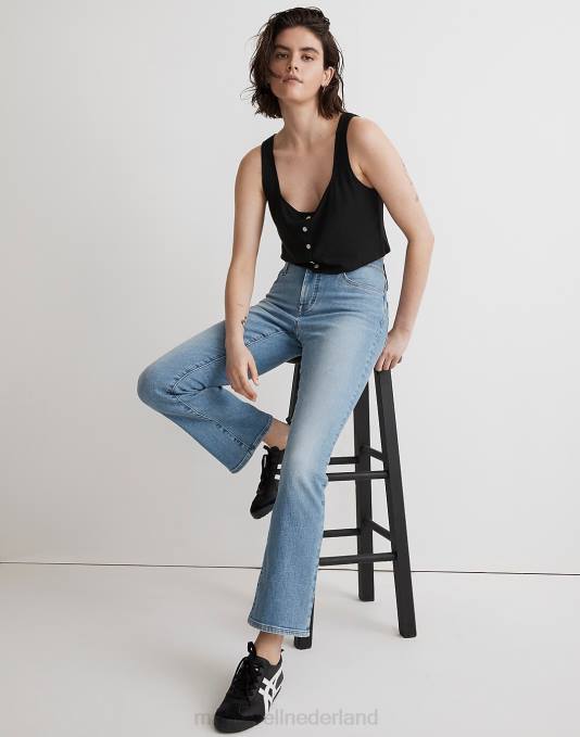 kleding zorg wassen ZVH61107 Madewell kick-out crop jeans vrouwen