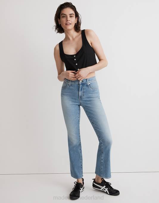 kleding zorg wassen ZVH61107 Madewell kick-out crop jeans vrouwen