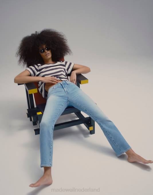 kleding zorg wassen ZVH61107 Madewell kick-out crop jeans vrouwen