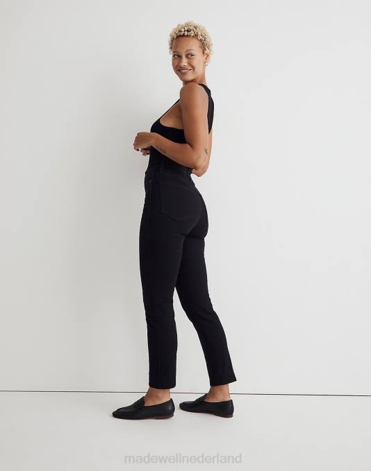 kleding zwarte spoelwas ZVH61091 Madewell ronde stoofpijpjeans vrouwen