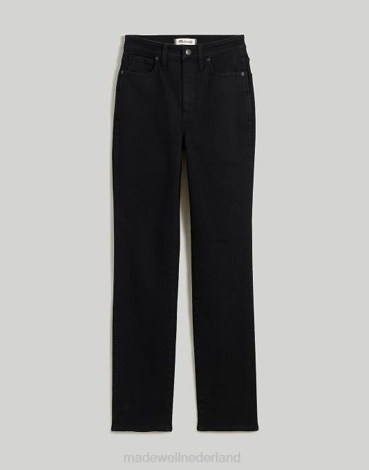 kleding zwarte spoelwas ZVH61091 Madewell ronde stoofpijpjeans vrouwen