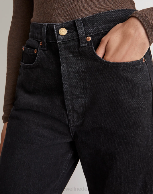 kleding zwarte steen ZVH61335 Madewell b-kanten lassojeans vrouwen