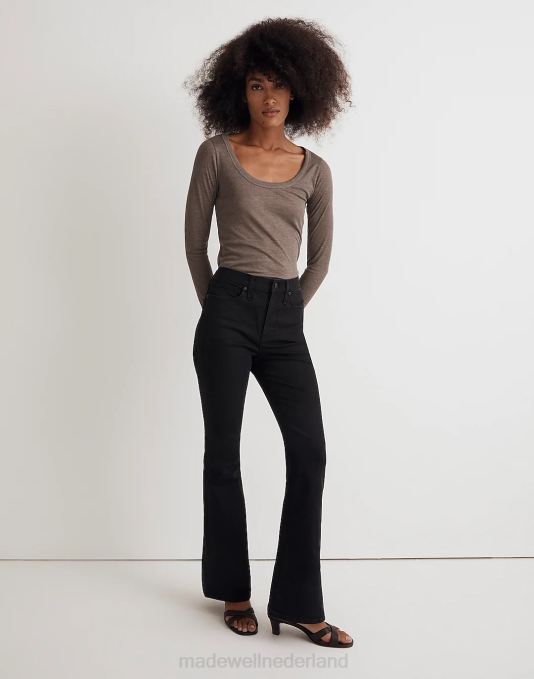 kleding zwarte vorst ZVH61064 Madewell skinny flare-jeans vrouwen