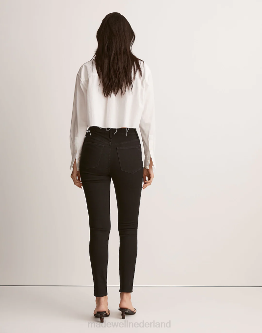 kleding zwarte vorst ZVH61115 Madewell 10'' skinny jeans met hoge taille vrouwen