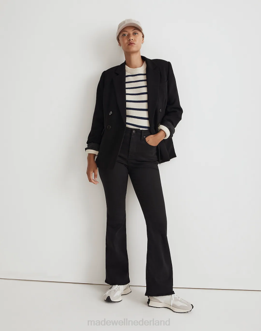 kleding zwarte vorst ZVH62787 Madewell ronde skinny flare-jeans vrouwen