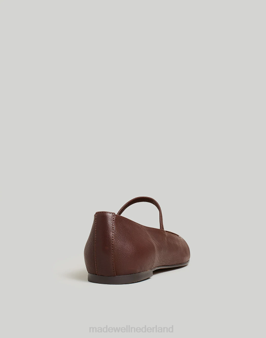 schoenen chocolade rozijn ZVH62654 Madewell de greta balletflat vrouwen