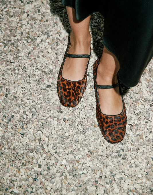 schoenen donkere johannesbrood multi ZVH62655 Madewell de greta balletflat vrouwen