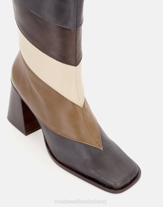 schoenen bruin ZVH61195 Madewell alohas noord patchwork vintage vrouwen