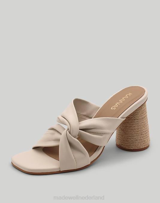 schoenen gebroken wit ZVH61709 Madewell kaanas naranjo leren wikkelhak met yute vrouwen