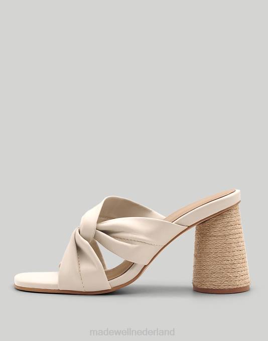 schoenen gebroken wit ZVH61709 Madewell kaanas naranjo leren wikkelhak met yute vrouwen