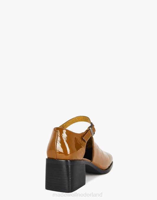 schoenen taupe ZVH61635 Madewell opzettelijk blanco lakleren marty-hakken vrouwen