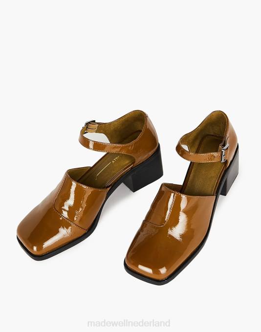 schoenen taupe ZVH61635 Madewell opzettelijk blanco lakleren marty-hakken vrouwen