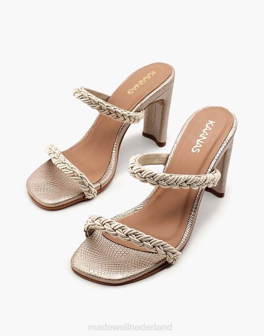 schoenen zwart ZVH61708 Madewell kaanas ariana gevlochten hak vrouwen