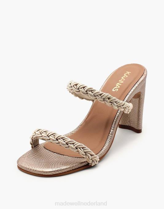 schoenen zwart ZVH61708 Madewell kaanas ariana gevlochten hak vrouwen