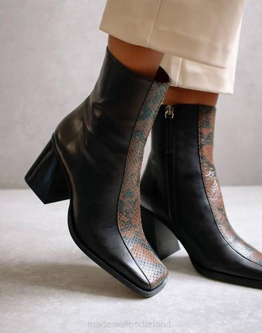 schoenen zwart multi ZVH61191 Madewell Alohas zuidrandpython vrouwen
