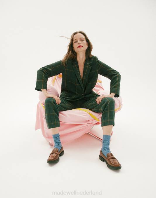 schoenen stal ZVH62669 Madewell de bradley loafer met lugsole van leer vrouwen