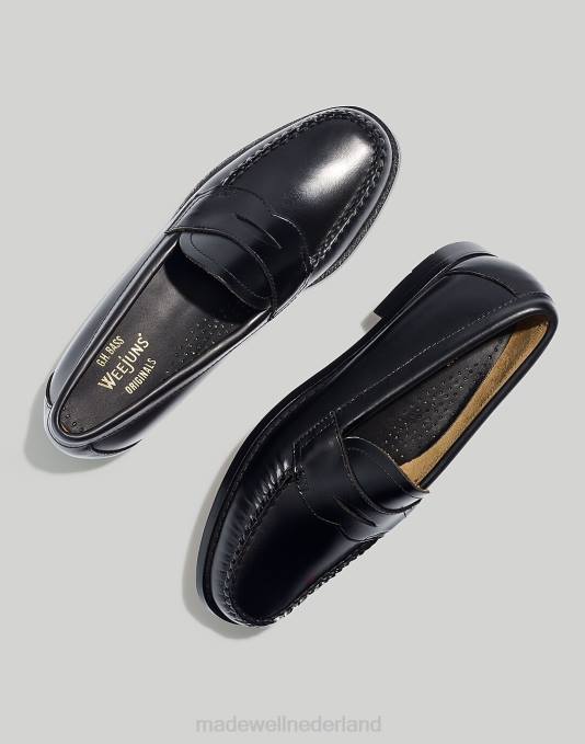 schoenen zwart ZVH61420 Madewell g.h.bass whitney weejuns penny loafers vrouwen