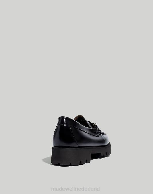 schoenen zwart ZVH61430 Madewell g.h.bass lianna bit super lug weejuns loafers vrouwen