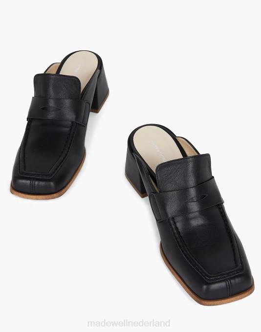 schoenen zwart ZVH61691 Madewell opzettelijk blanco prof-loafer met hak vrouwen