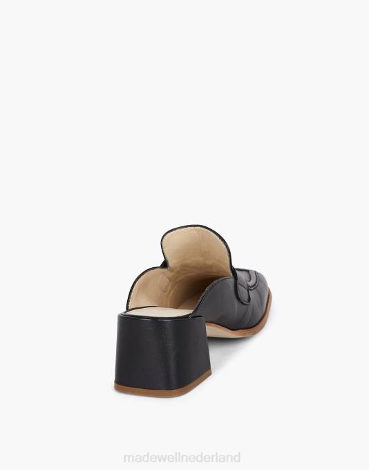 schoenen zwart ZVH61691 Madewell opzettelijk blanco prof-loafer met hak vrouwen