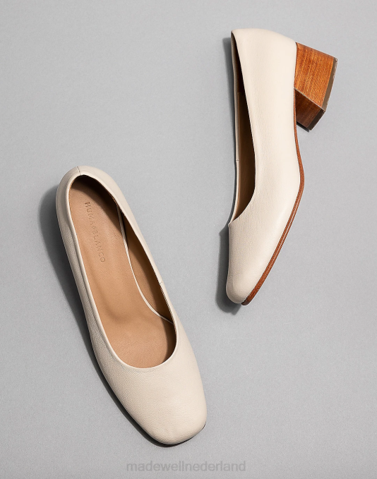 schoenen bot ZVH61592 Madewell huma blanco leren luisa pumps vrouwen