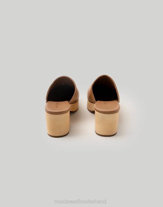 schoenen kameel ZVH61518 Madewell mevrouw schoenen leren gloria klompen vrouwen
