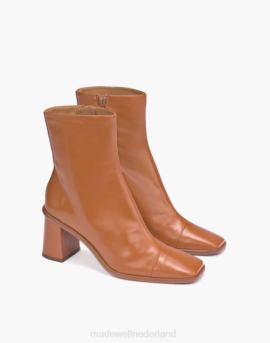 schoenen bruinen ZVH61835 Madewell maguire leren avila enkellaarzen vrouwen