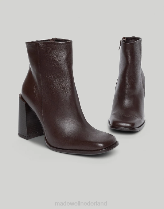 schoenen chocolade ZVH61669 Madewell opzettelijk blanco laars met hak vrouwen