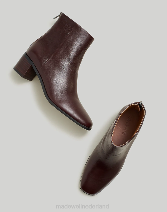schoenen chocolade rozijn ZVH62600 Madewell de essex enkellaars vrouwen