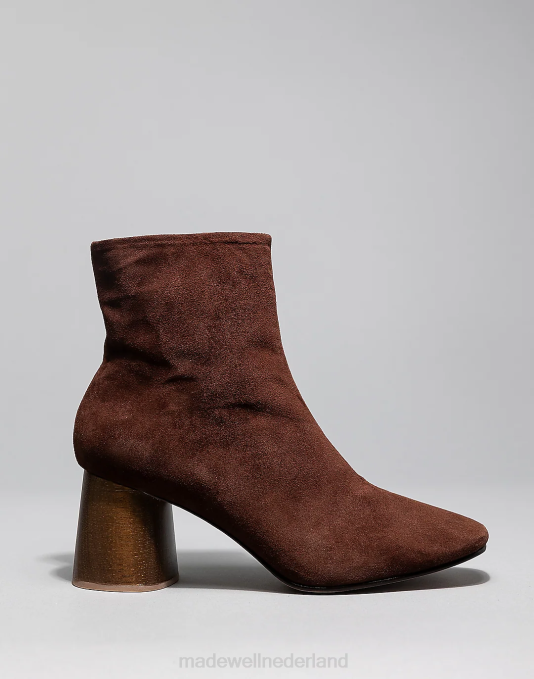 schoenen chocolade suède ZVH61578 Madewell huma blanco harlow laars vrouwen