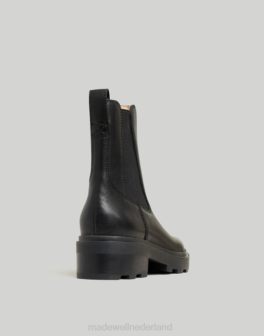 schoenen echt zwart ZVH62603 Madewell de Wyckoff Chelsea-laars met lugsole vrouwen