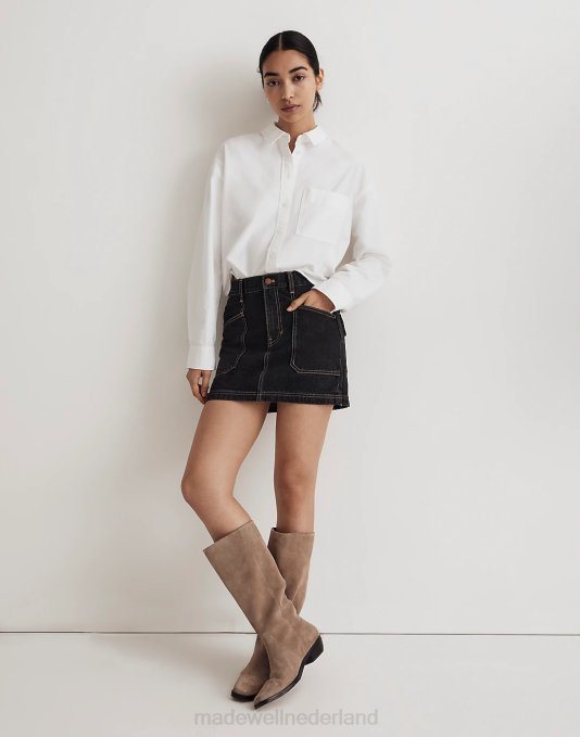 schoenen esdoorn zaad ZVH62646 Madewell de antoine hoge laars met verlengde kuit vrouwen