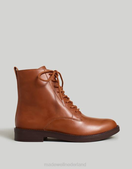 schoenen gedroogde esdoorn ZVH62614 Madewell de Evelyn enkellaars met veters vrouwen