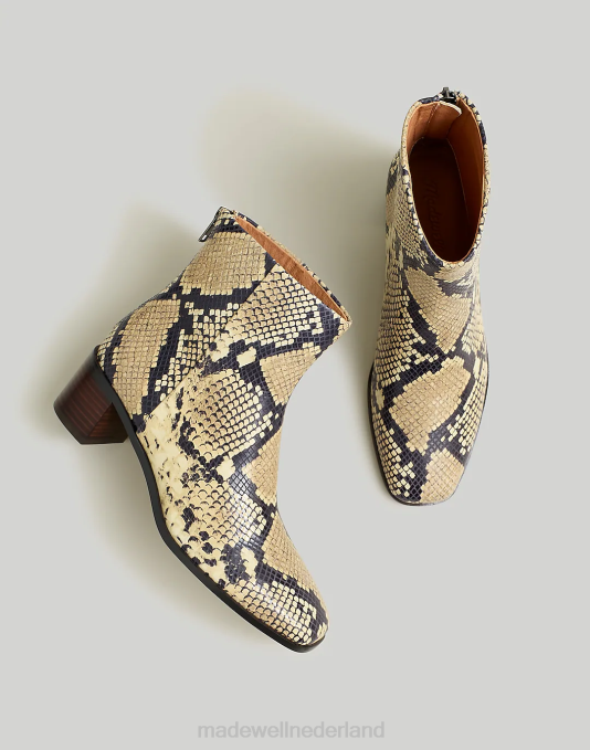 schoenen ivoor multi ZVH62601 Madewell de essex enkellaars vrouwen