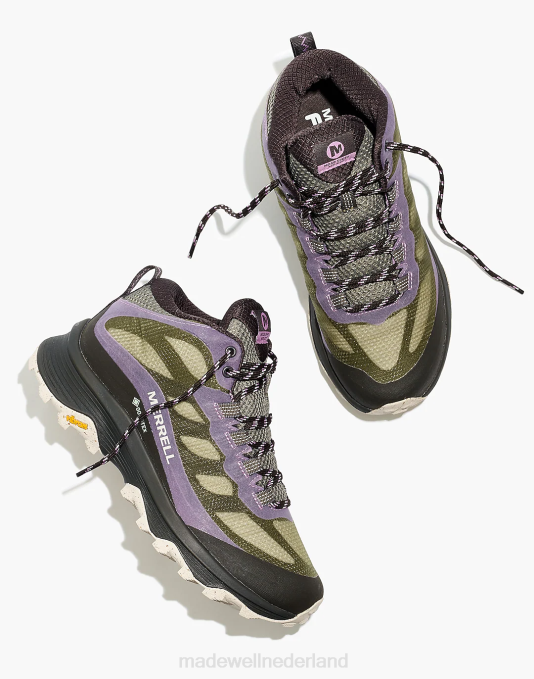 schoenen korstmos ZVH62637 Madewell Merrell Moab Speed ​​Mid Gore-Tex-laarzen vrouwen