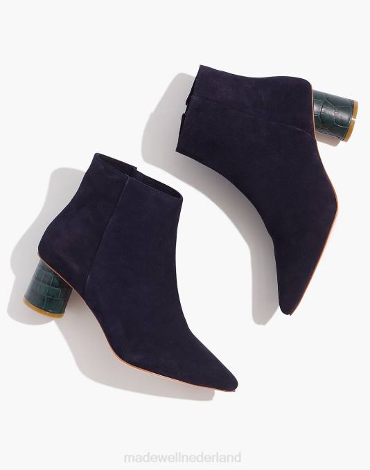 schoenen middernacht ZVH61516 Madewell mevrouw schoenen suède shirley enkellaarzen vrouwen