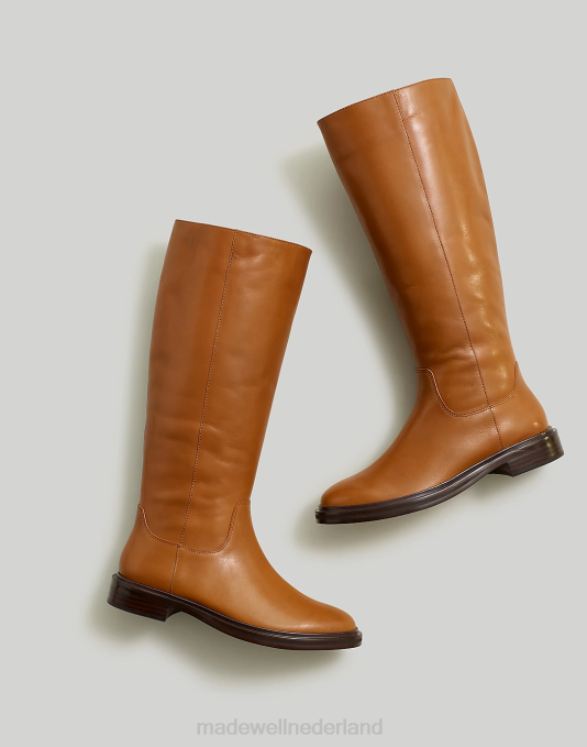 schoenen sepia ZVH62645 Madewell de drumgold-laars in verlengde kuit vrouwen