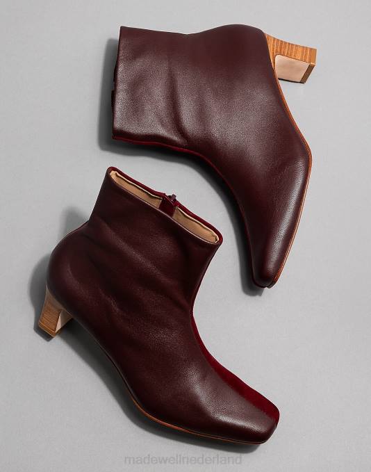 schoenen wijn multi ZVH61586 Madewell huma blanco bolena laars vrouwen