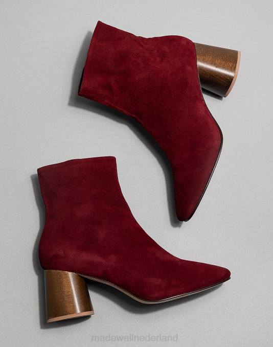 schoenen wijn suède ZVH61579 Madewell huma blanco harlow laars vrouwen