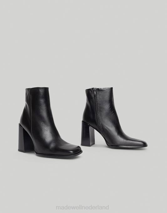 schoenen zwart ZVH61639 Madewell opzettelijk blanco laars met hak vrouwen