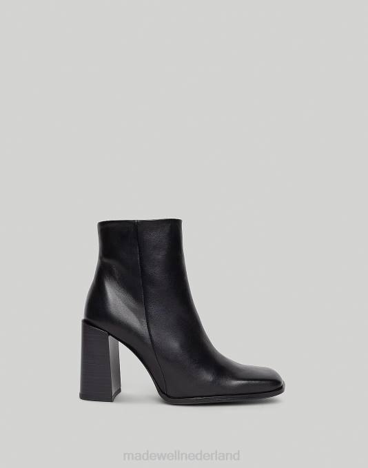 schoenen zwart ZVH61639 Madewell opzettelijk blanco laars met hak vrouwen