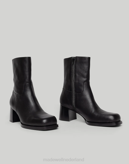 schoenen zwart ZVH61653 Madewell opzettelijk blanco vico-laars met hak vrouwen