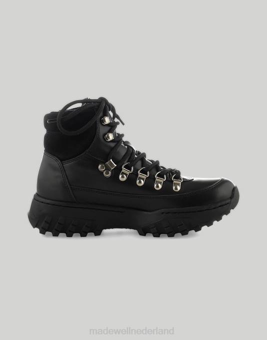 schoenen zwart ZVH62408 Madewell houten iris track leer vrouwen