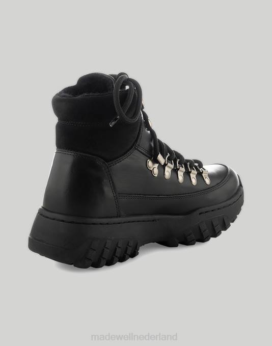 schoenen zwart ZVH62408 Madewell houten iris track leer vrouwen